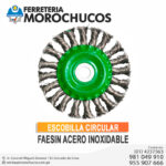 ESCOBILLA CIRCULAR FAESIN ACERO INOXIDABLE