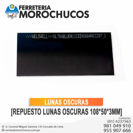 LUNAS OSCURAS [REPUESTO LUNAS OSCURAS 108*50*3MM]