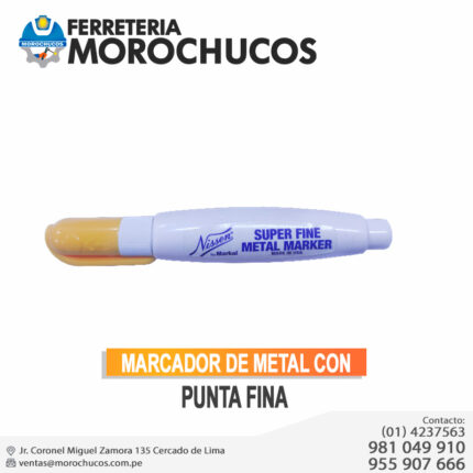 MARCADOR DE METAL CON PUNTA FINA