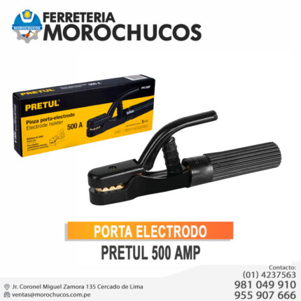 PORTA ELECTRODO PRETUL 500 AMP