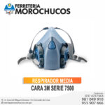 RESPIRADOR MEDIA CARA 3M SERIE 7500