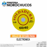 ROLLO DE ESTAÑO PARA ELECTRONICA
