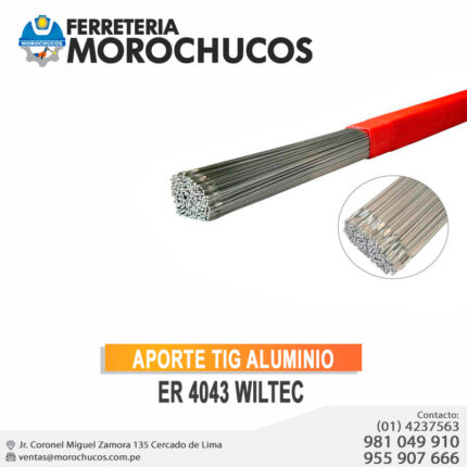 APORTE TIG ALUMINIO ER 4043 WILTEC