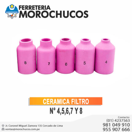 CERAMICA FILTRO N° 4,5,6,7 Y 8
