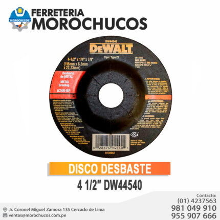 DISCO DESBASTE 4 1/2″ DW44540