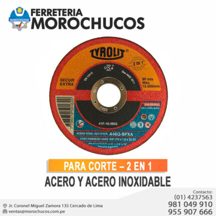 PARA CORTE – 2 EN 1, ACERO Y ACERO INOXIDABLE
