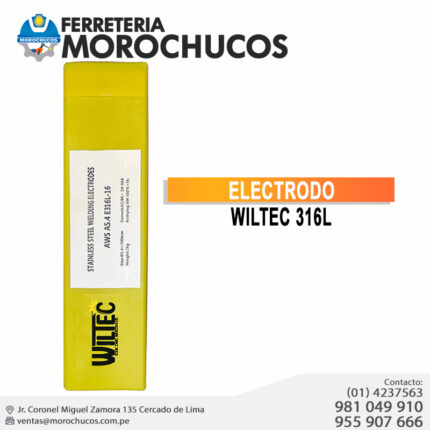 ELECTRODO WILTEC 316L