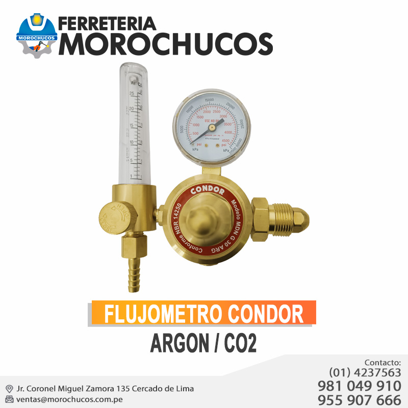 FLUJOMETRO CONDOR ARGON CO2 FLUJOMETRO CONDOR ARGON / CO2