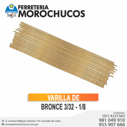 VARILLA DE BRONCE 3/32 - 1/8