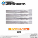 ESTAÑO EN BARRA 60/40